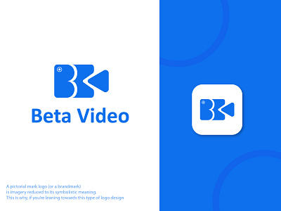 Beta Video logo abstract logo branding creative logo design freelancer geometric graphic design illustration logo logo design logo designer minimalist logo modern logo player popular professional logo vector video video player video recorder