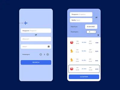 Flight Search - Daily UI 068 daily ui daily ui 068 dailyui dailyui006 day 068 flight flight search ui ux web design