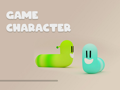 3D Character Design for The Grubs 3d 3d art 3d characer 3d character design brand branding colorful design digital digital art fun game game characters gaming illustration