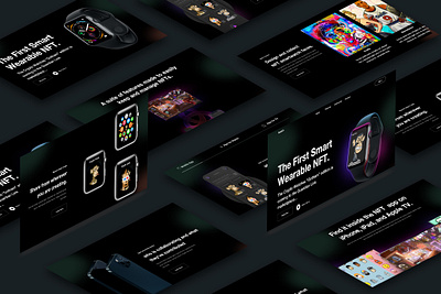 App for Watch Concept Landing Page Design apple design iwatch landing page layout uiux web website