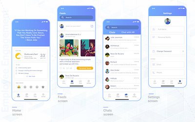 Employee Engagement App aravindakshan.g.j branding design dribbble employee app figma illustrator mobile app ui uidesign uiux