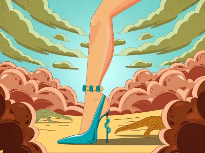 The Ground Pangolin 2d abstract adobe illustration art artwork colorful design fashion art flat graphic design illustration ilustrator minimal pangolin shoes slean vector