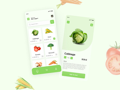 Grocery App appui design figma groceryapp mobileapp popular trending ui uidesign user interface vegetable