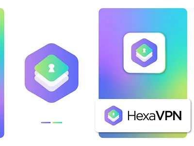 HexaVPN - VPN Security Logomark Design brand identity browsing cyber security fast hacking internet logo design logomark network phising privacy private network proxy safe secure security vpn