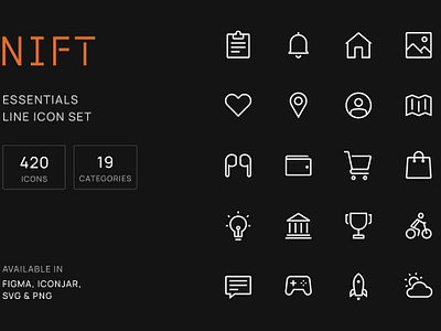 Nift Essential Line Icons