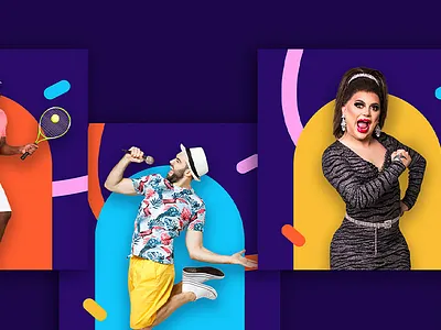 Social media graphics for student union branding colourful design energetic freshers fun graphics illustration instagram logo social media student typography university