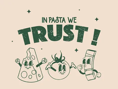 BastaPasta! branding food graphicdesign illustration logo vector