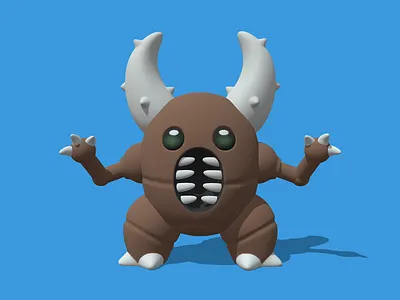 Pinsir 3d art blender creative cute design graphic design illustration logo model photoshop pinsir pokemon sketchfab ui zbrush