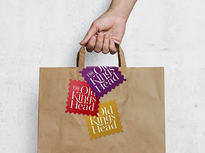 Eco Stickers & Packaging bags boxes brand branding cafe eco environmental head identity kings logo old pack packaging pub shop stamps stickers