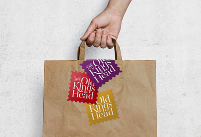 Eco Stickers & Packaging bags boxes brand branding cafe eco environmental head identity kings logo old pack packaging pub shop stamps stickers
