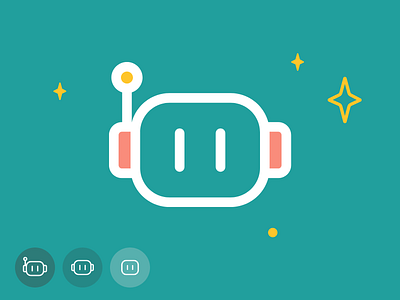 Chatbot — Bot Avatar app application avatar blue bot branding chatbot conversation design icon illustration logo responsive robot sparkle ui ux vector vectorial webdesign