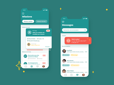 Magiik — Service App app application art direction branding card chatbot conversation design graphic design icon illustration logo message mission mobile pictogram ui ux vector web design