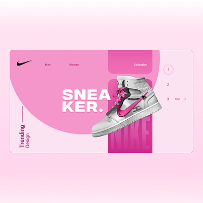 Sneaker's UI Design | Nike Sneaker Design branding graphic design logo ui uiux user interface ux web design web development