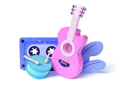 3d animation illustration-music 3d animation design illustration motion graphics music