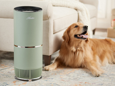 AD // HUNTER AIR PURIFIER art design digitalart direction dog electronics graphic home photo direction photography photoshoot retail