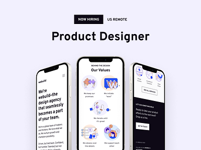 Hiring a Product Designer! design agency hiring job posting ui design ux design
