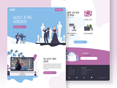 GoHub acting workshop: UI Refresh acting branding design desktop illustration product design ui ux vector web developer website