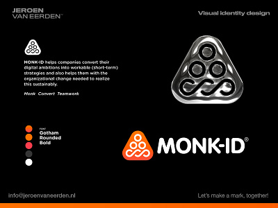 Monk-ID - Logo Design / Refined Concept 🔼 balanced brand identity design branding build coach collaborate infinity logo loop monk organize people plan play strategy symbol team teamwork visual identity design work