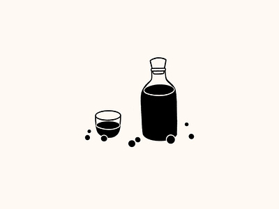 Sloe Gin alcohol branding brushpen christmas christmasdrink drink foragedgin foraging homemadegin hygge illustration lineart linedrawing minimaldesign minimalillustration procreate retrosupply sloeberries sloegin winter