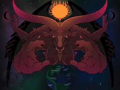 Cosmic Baphomet illustration