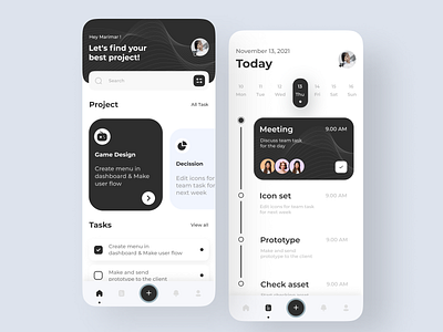 Task Management App Concept 🔥 3d agency agency website animation app management branding clean design graphic design illustration logo management management app mobile app mobile design motion graphics task task management ui ux
