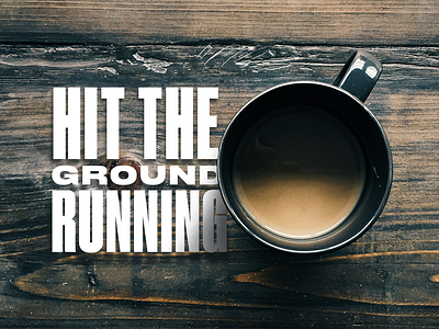 Hit the Ground Running design digital web