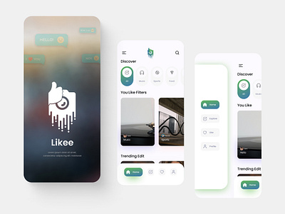 Likee wallpaper app branding design graphic design illustration logo typography ui ux vector