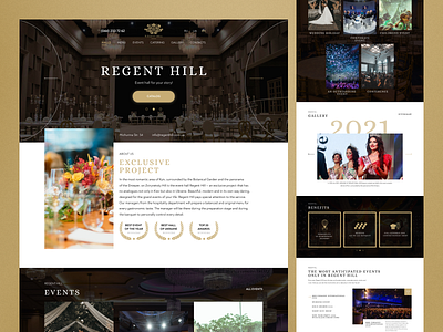 Regent Hill — Event Hall banquet concert conference design dribbble elite evening event forum hall homepage inspiration meeting party restaurant shot ui ux web