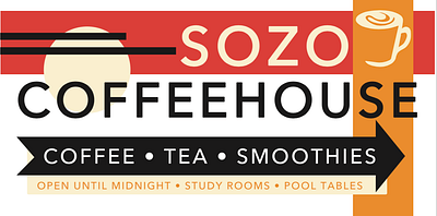 Coffee Shop Street Sign branding design graphic design sign typography vector