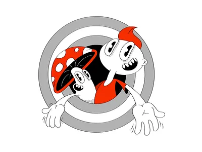 Welcome! cartoon character design cool graphic icons8 illustration mushroom ui welcome