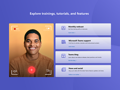 Microsoft Team Website Redesign 3d animation app branding design figma graphic design icon illustration logo motion graphics typography ui