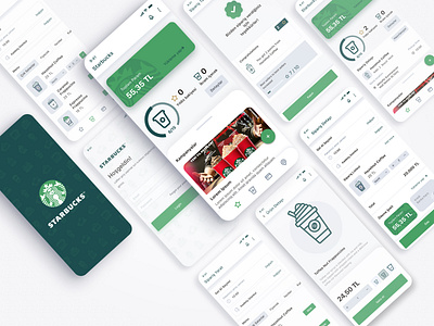 Starbucks UI UX Design app app design branding design figma graphic design illustration logo mobile ui uiux ux