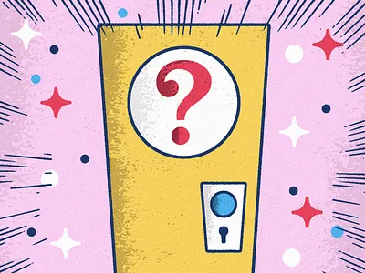 Mystery Door 1970s board game door entrance excitement game show mystery puzzle question mark retro riddle secret texture twilight zone vector vintage