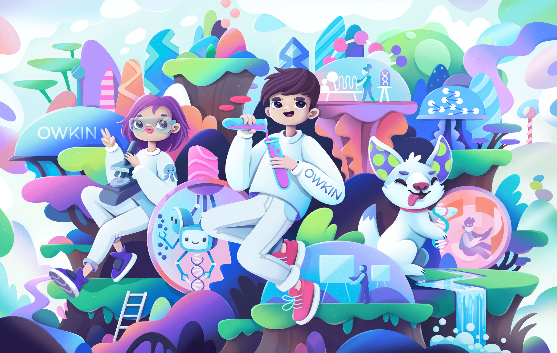 Example of Custom Illustrations Scene