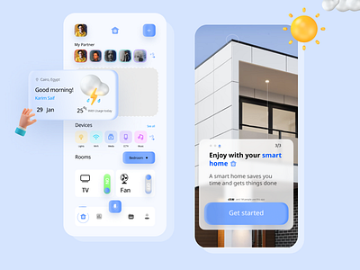 Smart Home App Design (FREE) 3d adobe xd animation branding design figma free free download graphic design illustration logo motion graphics smart home app design (free) ui ui design uidesign uiux user experience user interface design userinterface