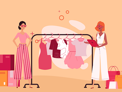 Shopping with Doodles branding design illustration illustration design illustrations illustrations／ui illustrator logo ui ux