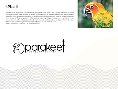 Parakeet Bird Company Brand Logo Design blurweb