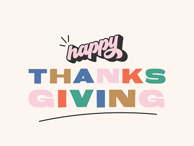 Thanksgiving Social Graphic doodle doodle typography give thanks happy holiday holiday graphic indianapolis indy thanksgiving thanksgiving graphic type typography