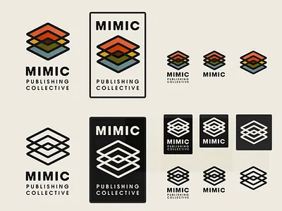Mimic Publishing Collective - Logo Forms anarchist collective creative graphic design leftist logo logo form logos minimal publishing responsive