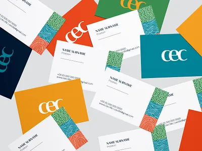 Brand Identity Cyprus Eco-Community 2020 branding business card colorful design illustration layout logo typography vector