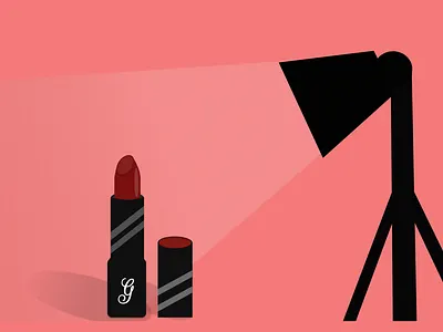 Red Lipstick Illustration art branding digital illustrations drawing illustration minimal shoes design vector art vector illustrations