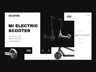 MI___Scooter bike branding creative dribbble electric interface landing landing page logo minimal rent road scooter shop street typography ui uidesign uiuxdesign website