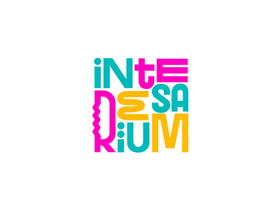 interesarium logo branding design identity lettering logo typography