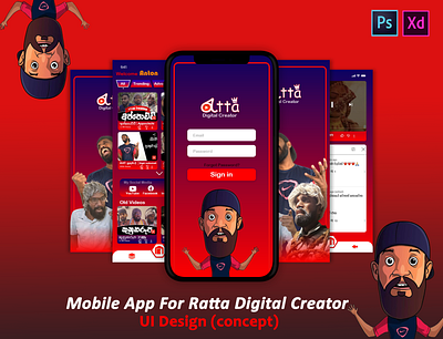 Ratta Mobile UI Design [Concept] ui