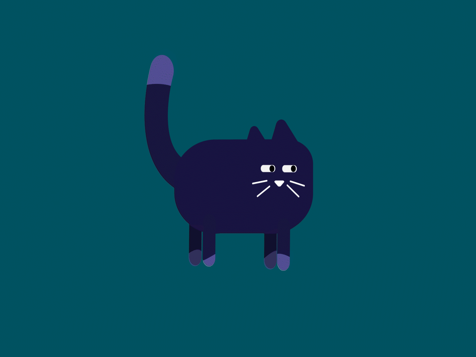 Cat Walk Cycle animation cat design game illustration motion graphics vector walk cycle walking