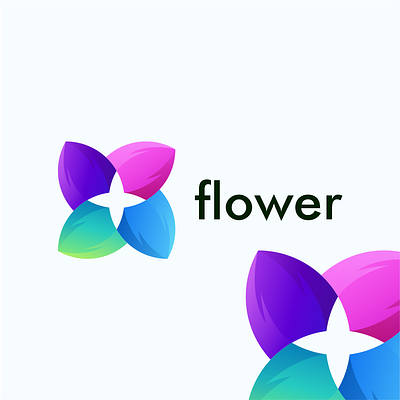 flower design logo app branding design icon illustration logo typography ui ux vector