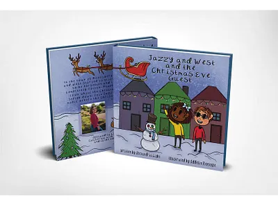 Jazzy and West and the Christmas Eve Guest - Children’s Book design graphic design ill illustration logo typography