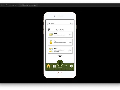 Ingredient Inventory App app ui ux