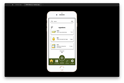 Ingredient Inventory App app ui ux