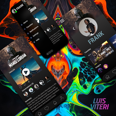 App Design The Mandalorian adobexd app appdesign design mandalorian starwars ui ux